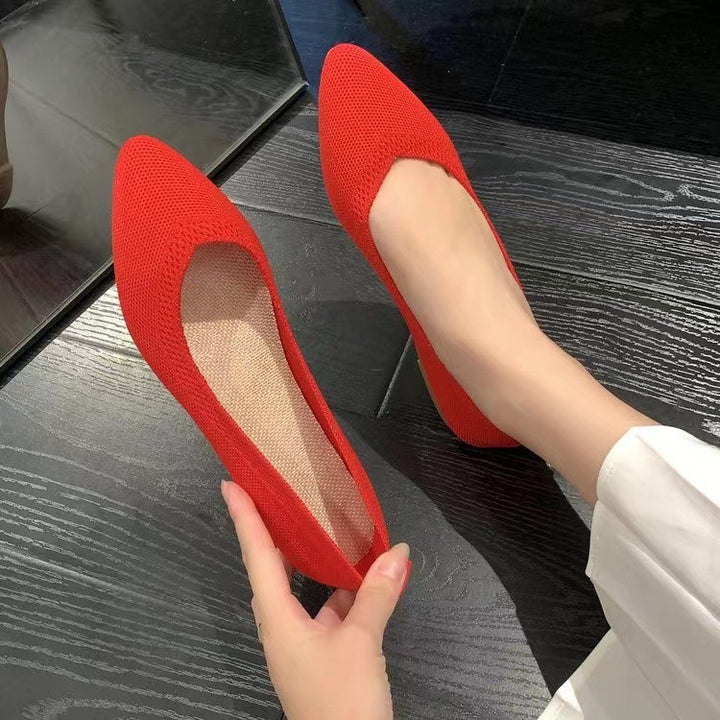 Damer Åndbare Strikspitze Ballerinas Stilla
