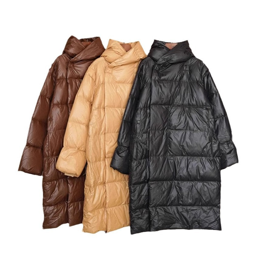Damer quiltet oversized dunfrakke Stilla