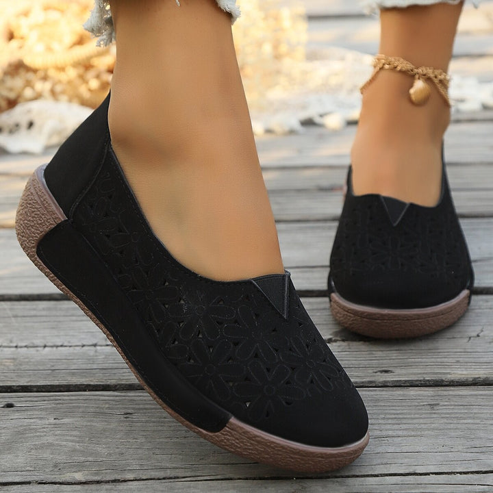 Dame Elegante Slippers med blomster cut-out design og skridsikker sål Stilla
