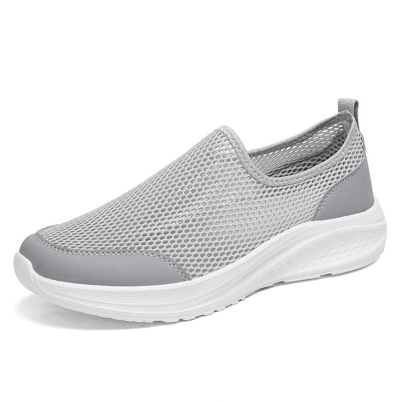 Unisex nan let slip-on sneakers med tredimensionel netstruktur, ergonomisk dæmpning og hælflap Skovae