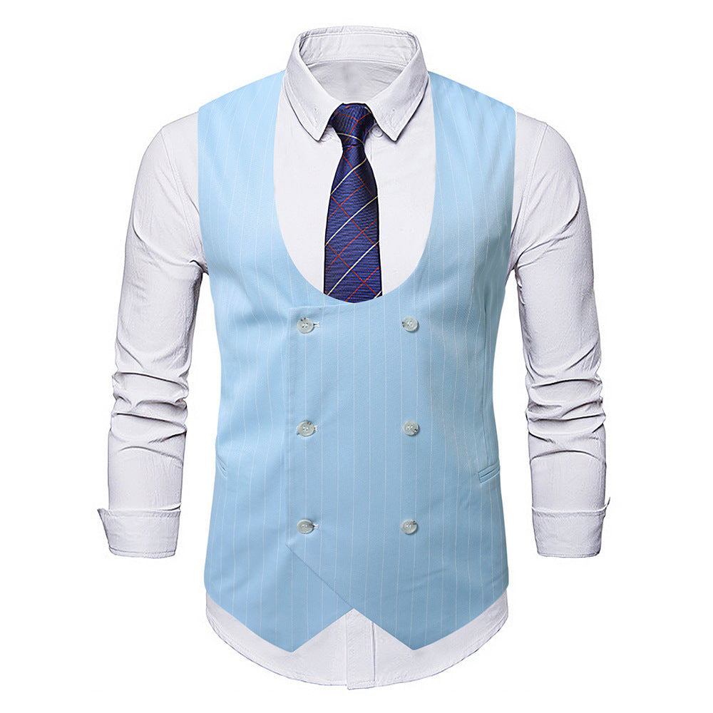 Herrer Elegant Stribet Vest Stilla