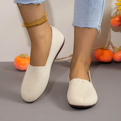 Dame Strik-Slippers med elastisk pasform og komfortabelt indlæg Stilla