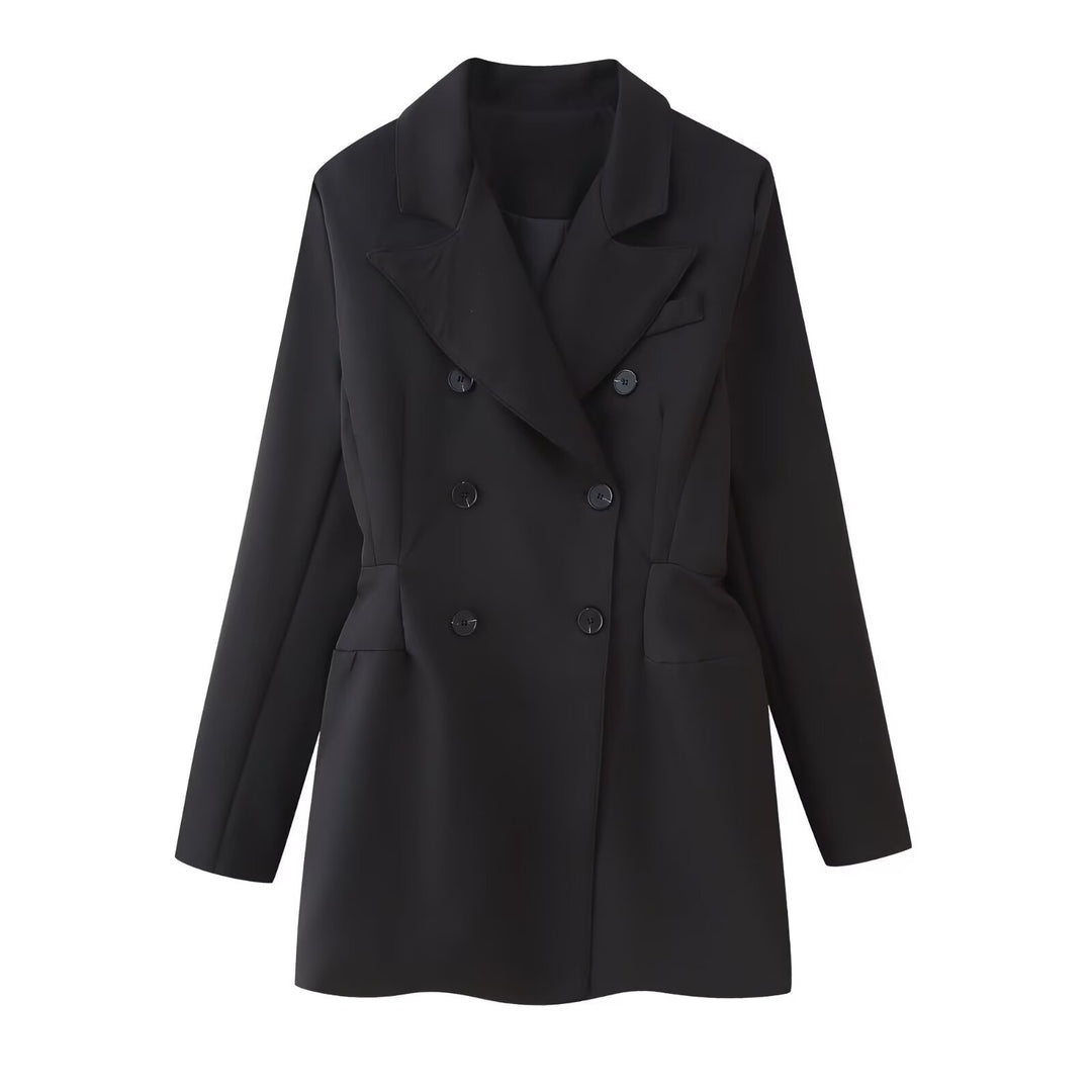 Damer elegant blazerjakke med slim fit Stilla