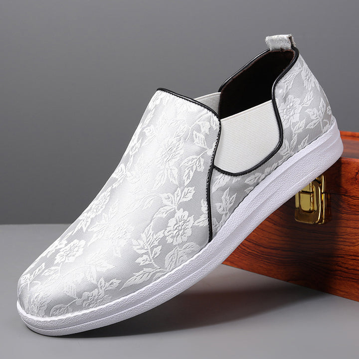 Herre Elegant Blomster Slip-On Sneakers Stilla
