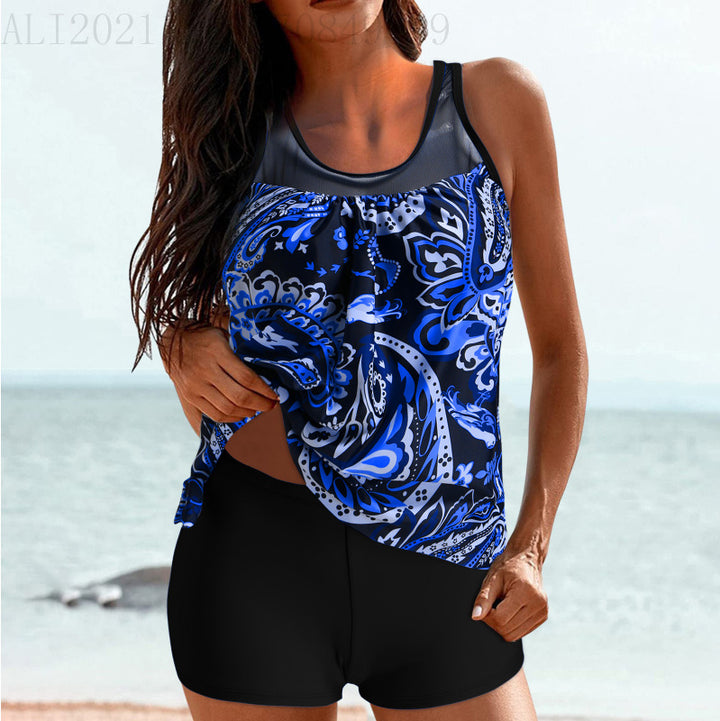 Damer sporty strandoutfit med moderne rynkning Skovae