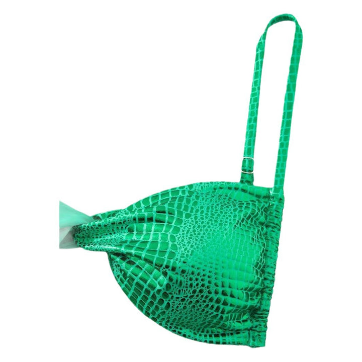 Dame Bikini-sæt med raffineret knude-design og trendy krokodille-look Stilla