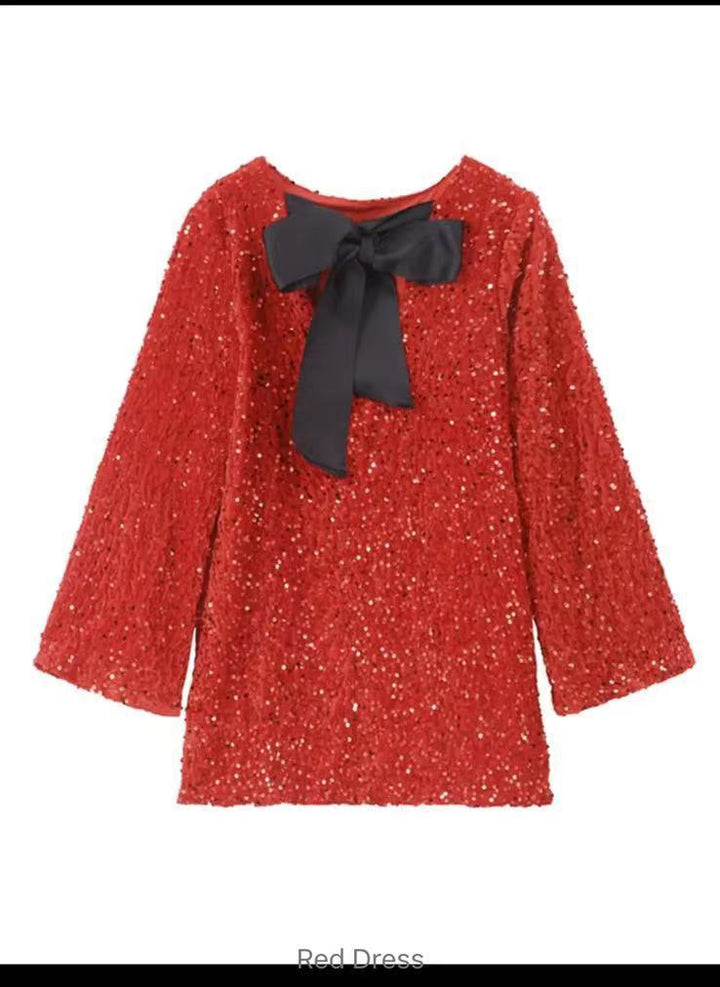 Dame Glitrende Paillet Mini Kjole Stilla
