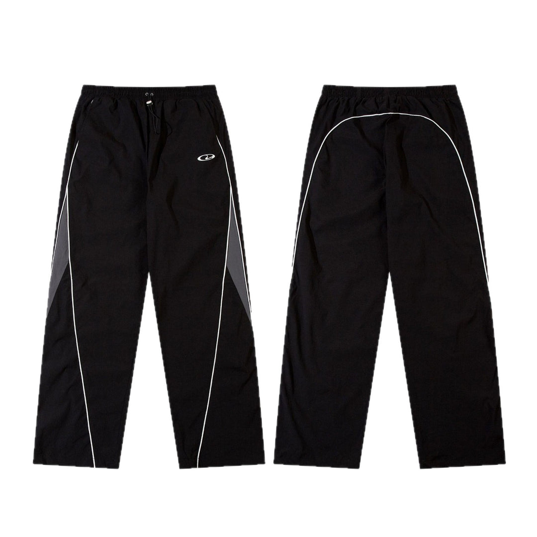 Herren nan sporty joggingbukser med elastisk liv, sidelæns kontrastpiping og lige pasform Skovae