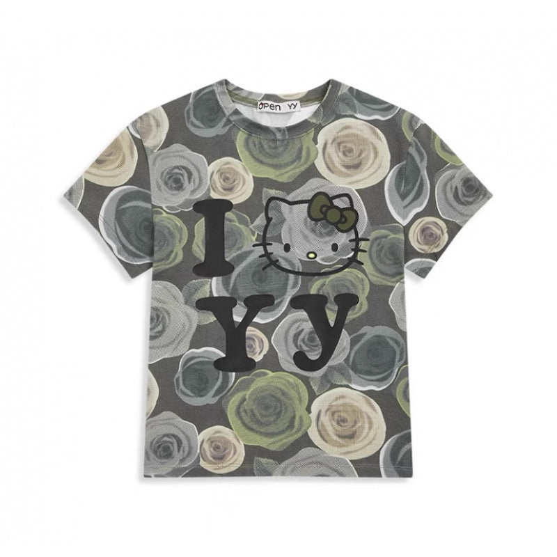 Kvinder T-shirt med grafisk tryk Stilla