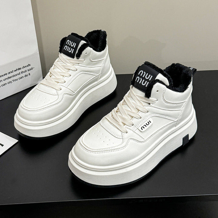 Dame vinterhigh-top sneakers med komfortabelt foder og tyk plateau Stilla