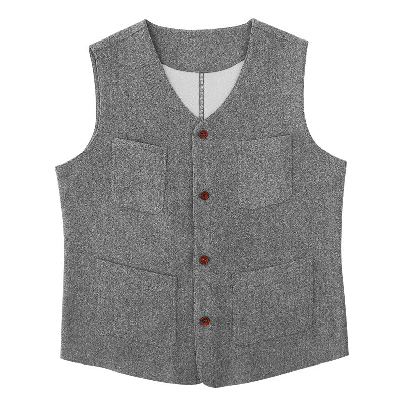 Herrer alsidig vest med praktiske lommer og moderne design Stilla