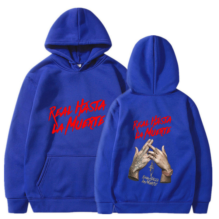 Kvinders hoodie med iøjnefaldende bogstaver i urban stil Skovae