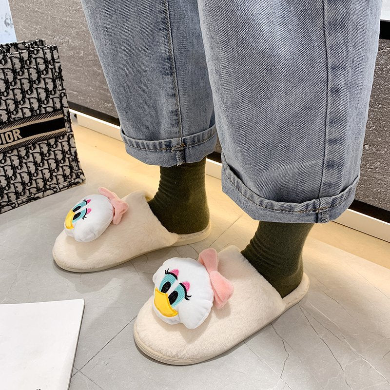 Dame plys-sandaler med sjovt dyremotiv og skridsikker sål Stilla