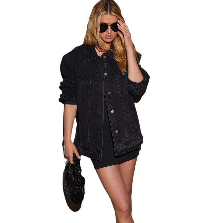 Kvinders Oversized Denim Jakke Stilla
