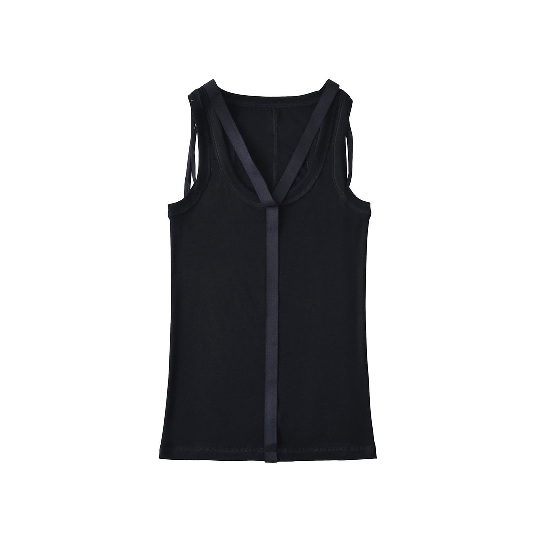 Dame ærmeløs tanktop med forførende rygdetalje Stilla
