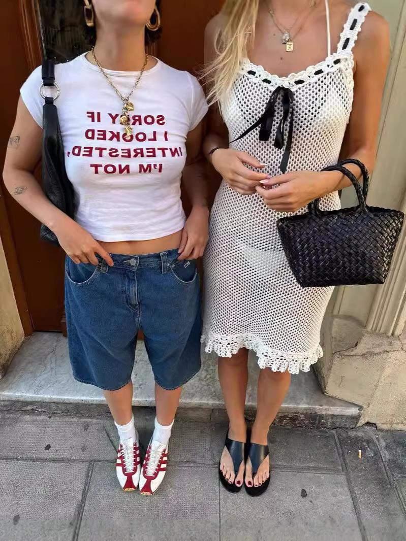 Dame løse Jeans Shorts Stilla