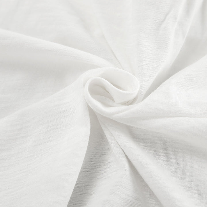 Dame afslappet cropped top med snørring og brede ærmer Stilla
