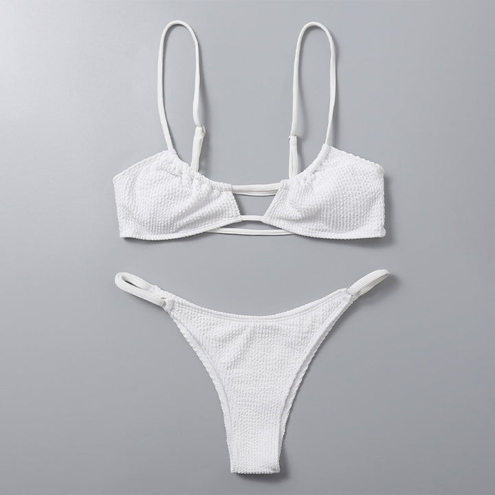 Dame Triangel-Bikini med innovativt cut-out design Skovae
