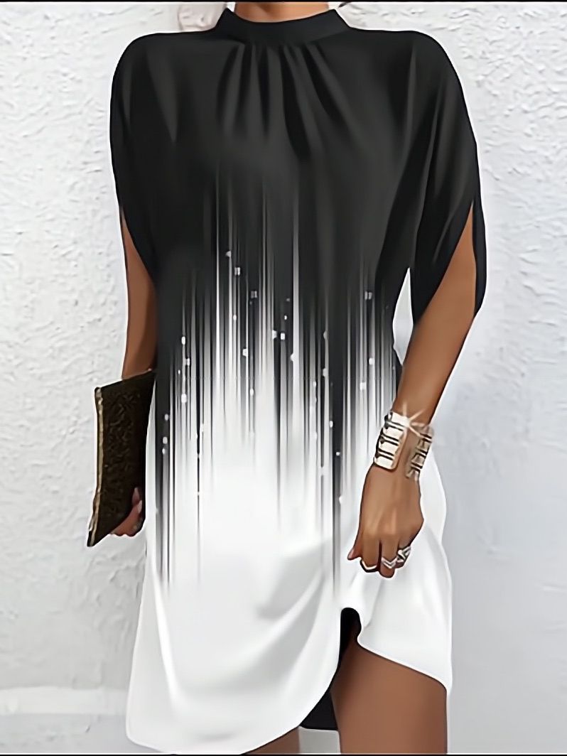Damer Chic asymmetrisk Shiftkjole Stilla
