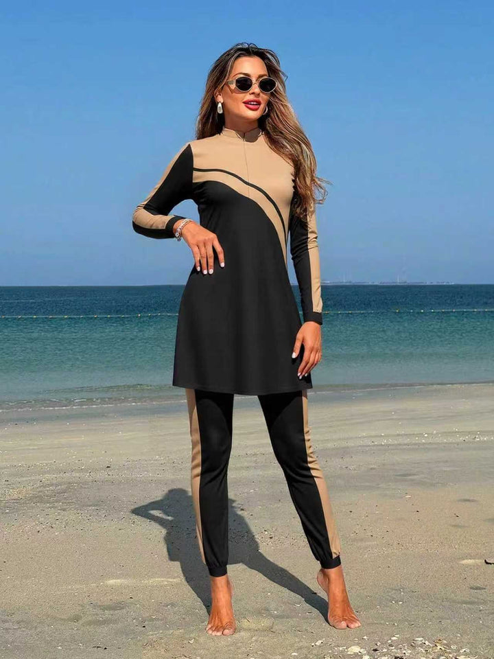 Dame Sport-overdel med elegant leggings Skovae