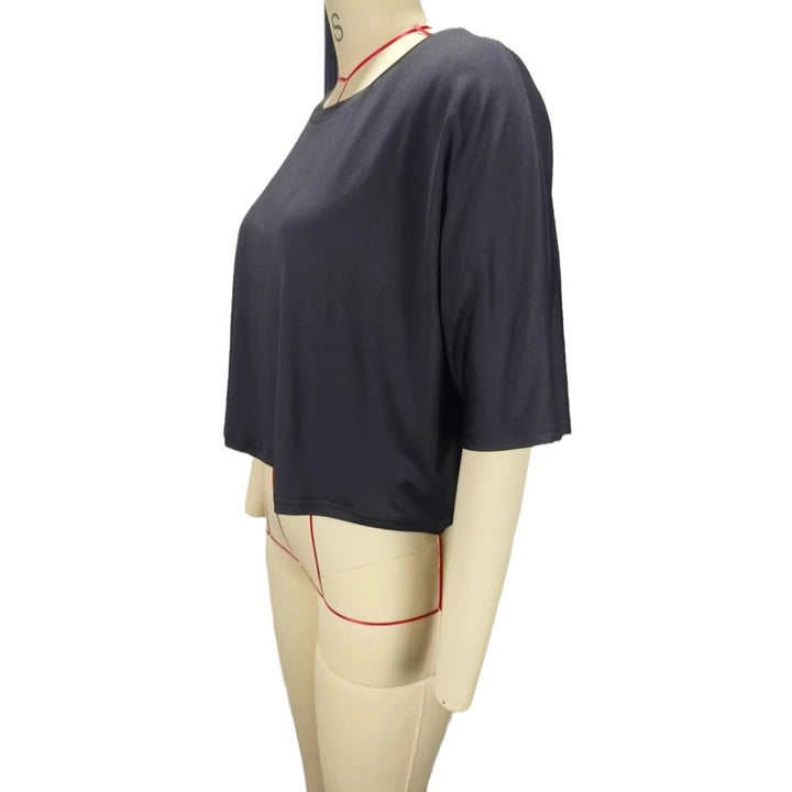 Dame crop-top med bred pasform Skovae