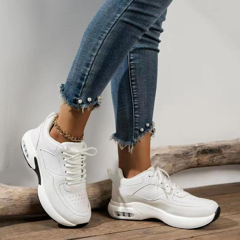 Dame Sporty Sneakers med åndbart overfladestruktur og komfortabel dæmpning Stilla