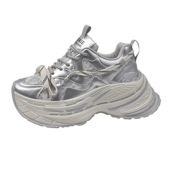Dame Chunky Sneakers i moderne design med åndbart mesh-overflade Stilla
