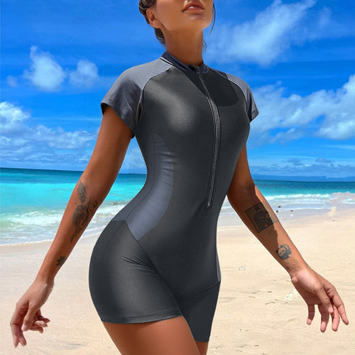 Dame sporty Shorty-badedragt Skovae