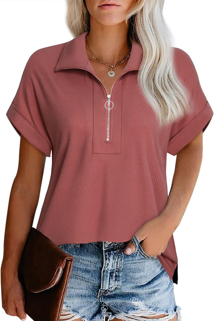 Dame Modern Zip-Up Fritidstop Stilla