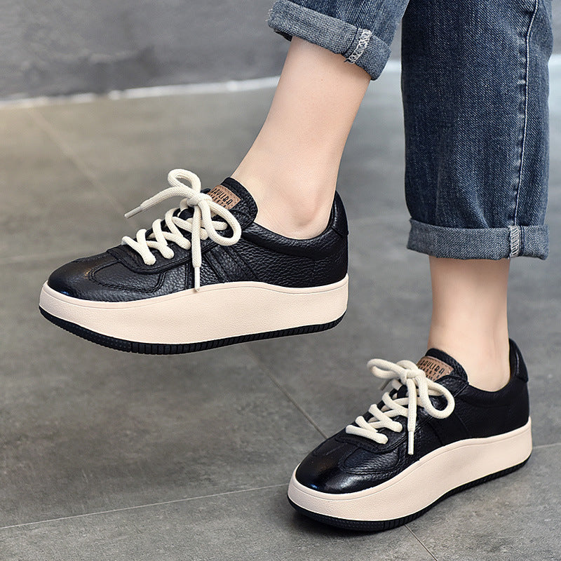 Dame Komfortable Sneakers i urban stil med tykk platformsål og åndbart overmateriale Stilla