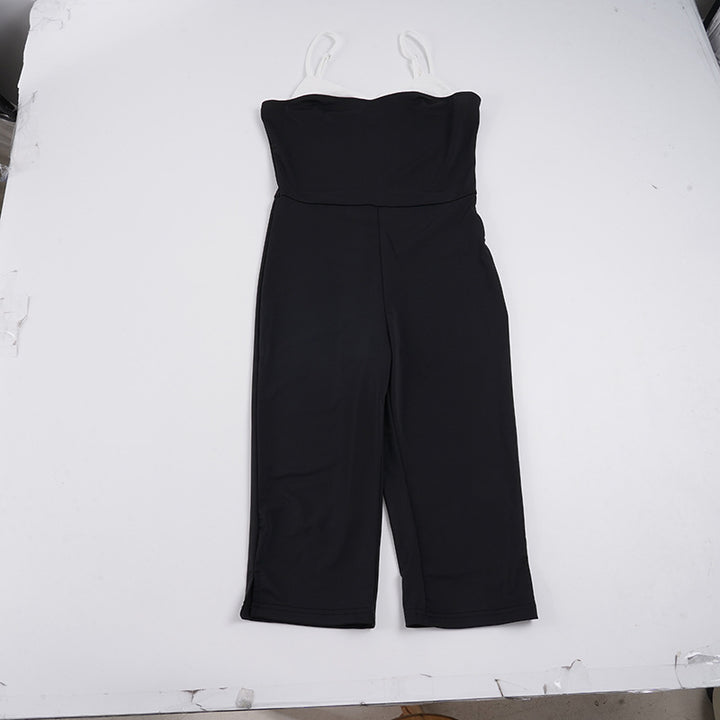 Dame Elegant jumpsuit med stropløs silhuet og taljeret pasform Skovae