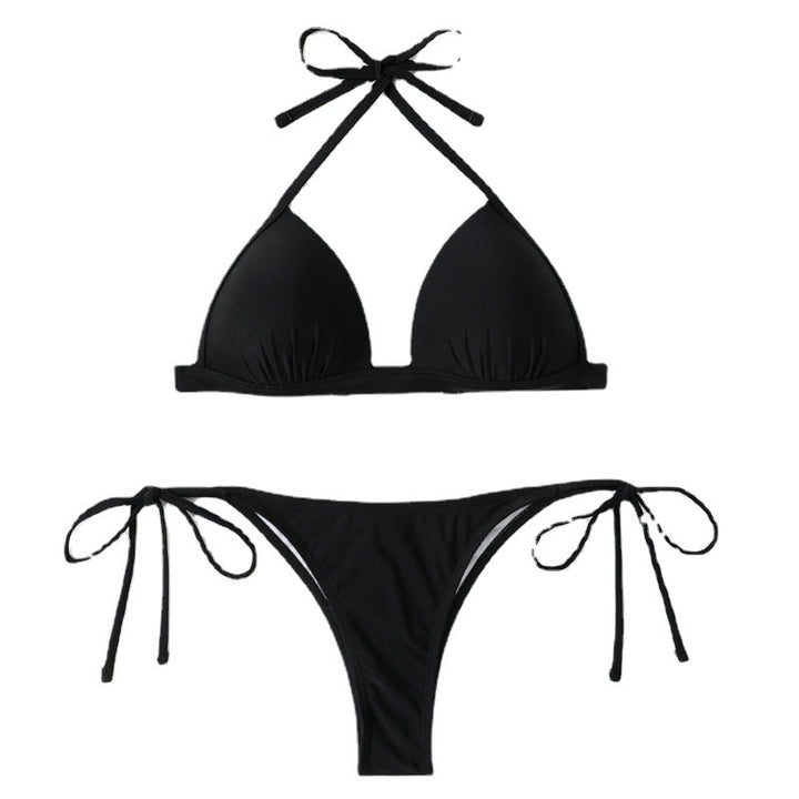Dame trekant-bikini med justerbare snøringsdetaljer Stilla