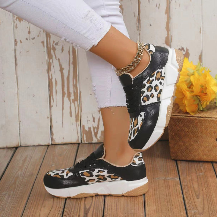 Dame Sporty Sneakers med jagtmønster og behagelig dæmpning Stilla