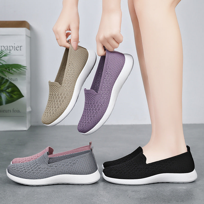 Femme Letvægts Åndbar Slip-On Strik Sneakers Stilla