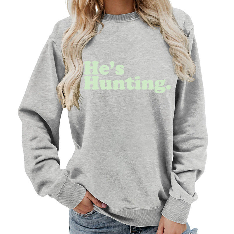 Kvinders sweatshirt med moderne skrift og afslappet snit Stilla