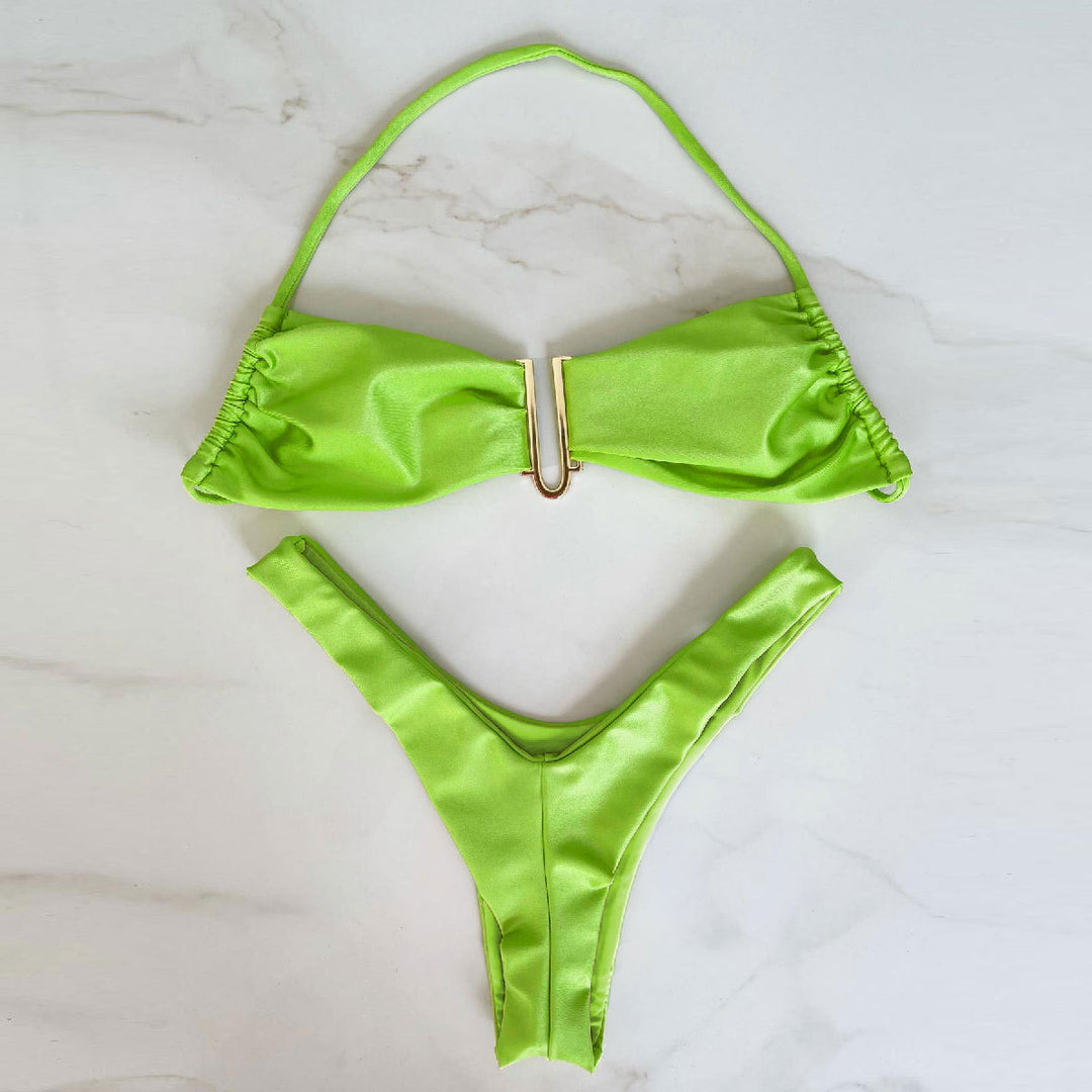Dame Bikini-sæt med stilfuld knude og elegant design Stilla