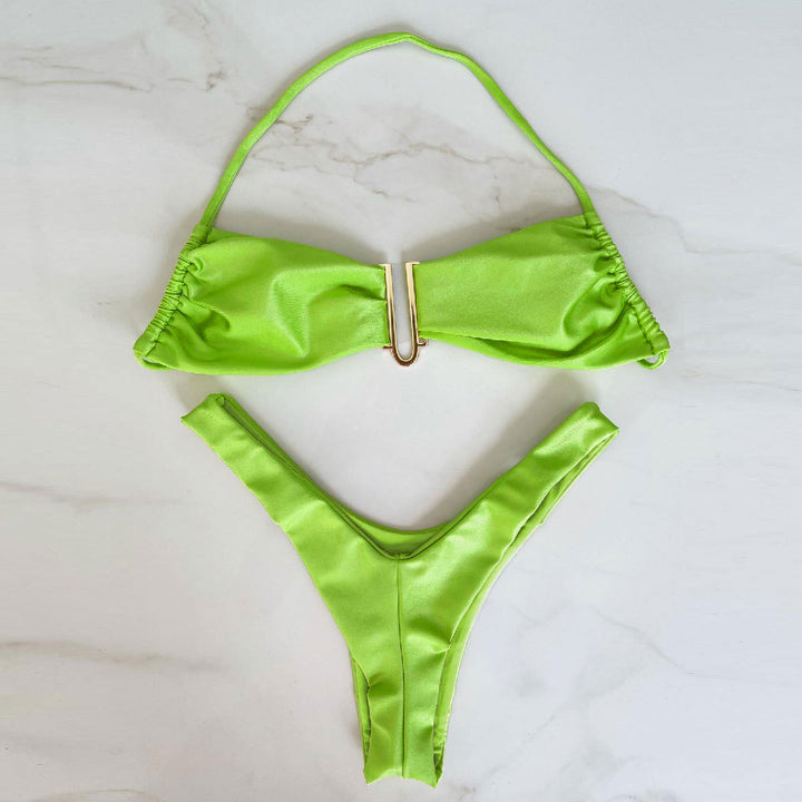 Dame Bikini-sæt med stilfuld knude og elegant design Stilla