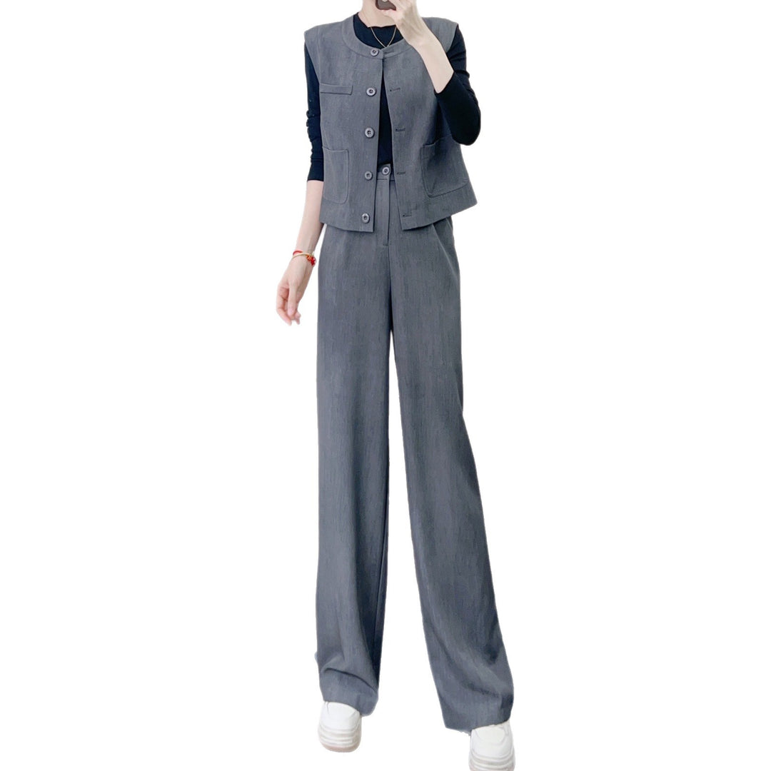 Dame elegant vest og bukser kombination Stilla