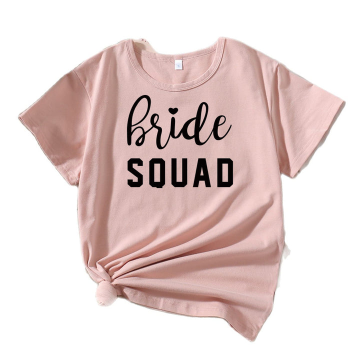 Kvinder Fritid Brudetribe Grafik T-shirt Stilla
