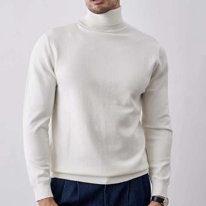 Stilla | Rullekrave sweater Slim Fit Blød Åndbar Bomuldsblanding Ribkant