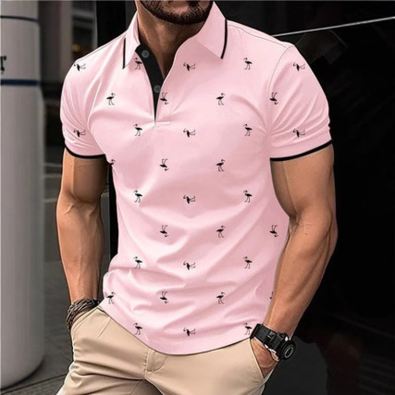 Herrer Fritid Trykt Polo-Shirt Stilla
