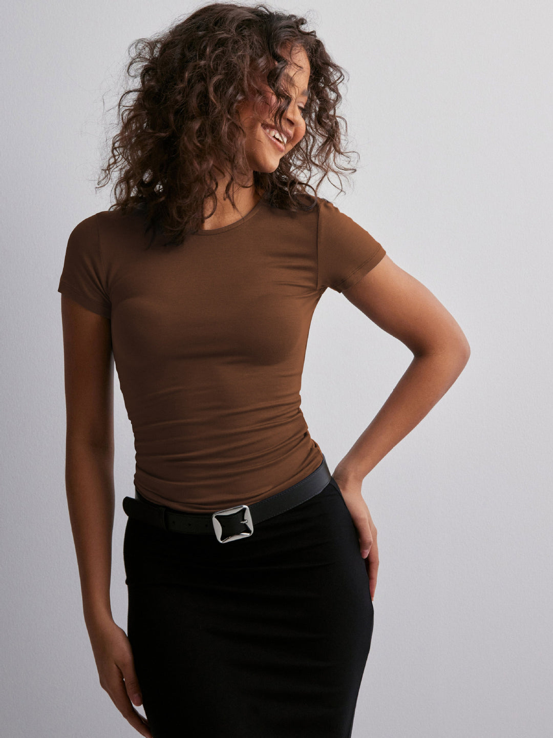 Dame figurtilpasset T-shirt Stilla