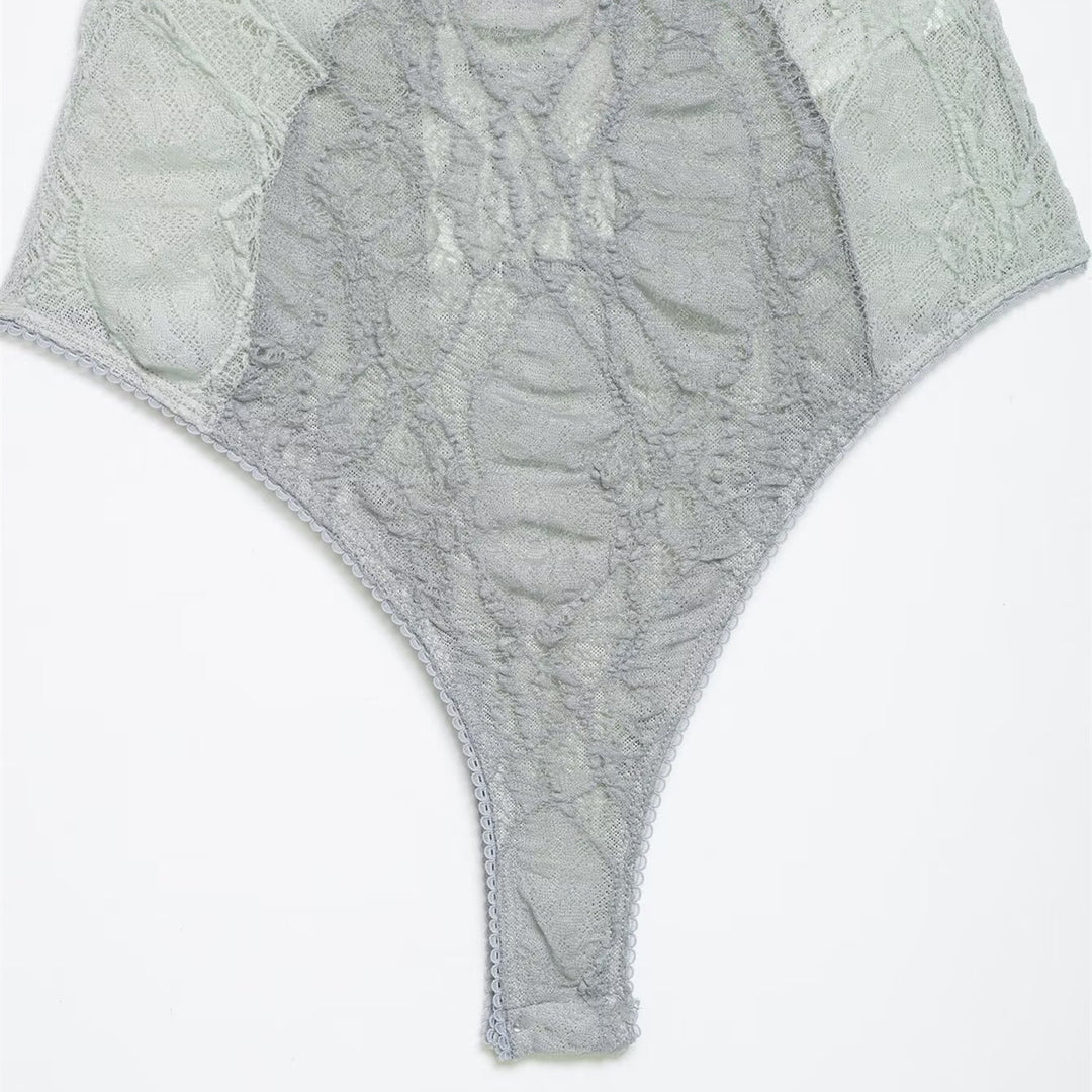Dame spids bodystocking med forførende design og delicate stropper Skovae