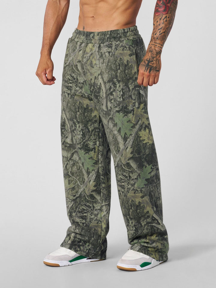 Herre fritidsbukser i moderne camouflage-design med elastisk talje Stilla