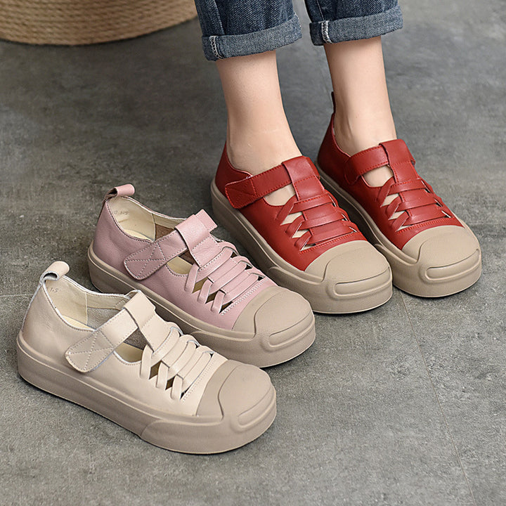 Dame Behagelige Slip-On Sneakers med justerbar velcro og moderne design Stilla