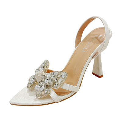 Dame Sling Heels med glitrende bånddetaljer og elegante hælbånd Stilla