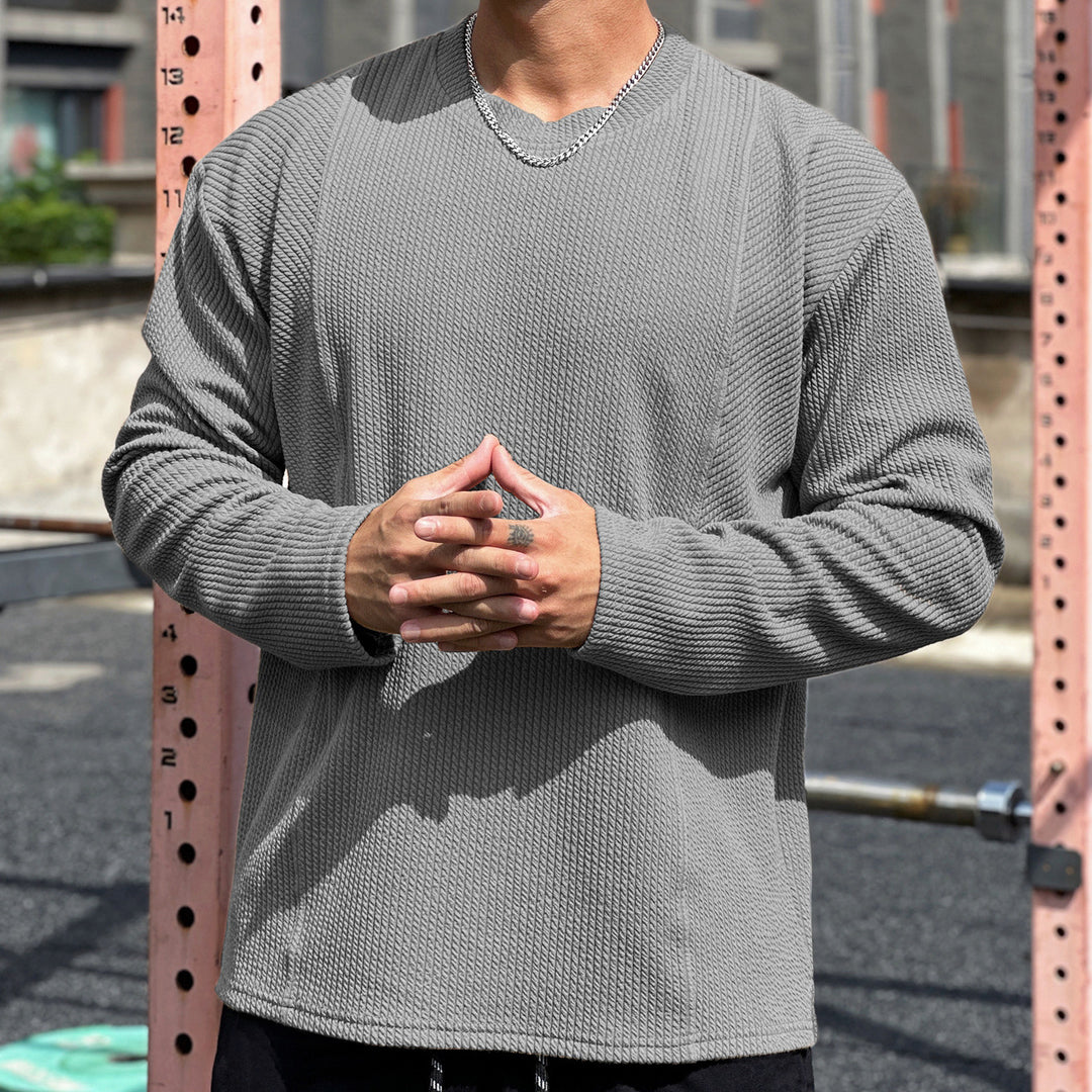 Herre Stilede Sweatshirt med struktureret design og moderne detaljer Stilla