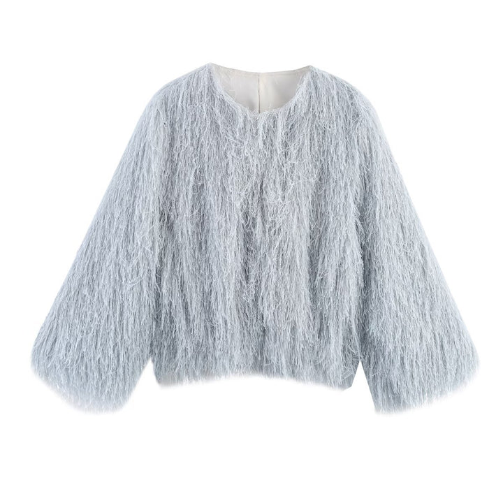 Dame moderigtige Fuzzy-trøje med oversize skæring Stilla