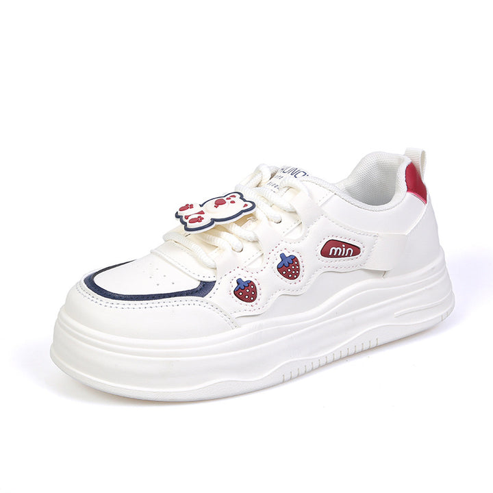 Dame mode sneakers med sødt bjørnemotiv og polstret sål Stilla