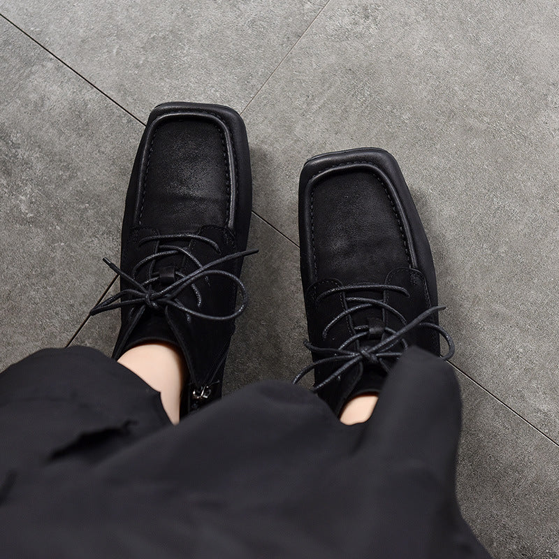 Dame Letvægts Snørestøvletter i smidigt læder med fleksibel sål Stilla